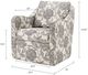 Olliix by Madison Park Multi Brianne Slub Weave Wide Seat Swivel Arm Chair-1
