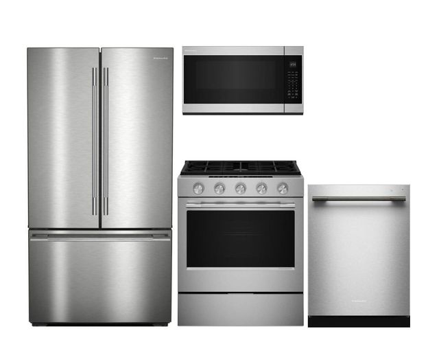 KitchenAid® 4 Piece Stainless Steel Kitchen Package-0