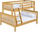 Crate Designs™ Furniture Classic Twin XL/Queen Tall Offset Mission Bunk Bed-0