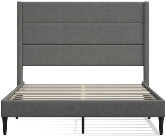 American Wholesale Furniture Tellworth Stone King Upholstered Bed-1