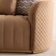 Michael Amini® Ariana Caramel/Gold Loveseat-5