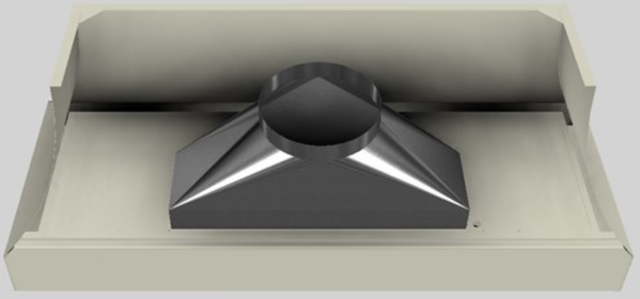 Vent-A-Hood® Designer Series 66" Biscuit Wall Mounted Range Hood-3