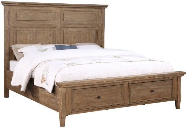Steve Silver Co. Riverdale 4-Piece Driftwood Queen Storage Panel Bedroom Set-1