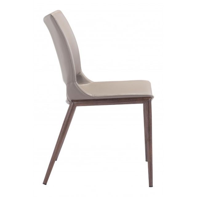 Zuo® Modern Ace Gray/Walnut Dining Chair-2