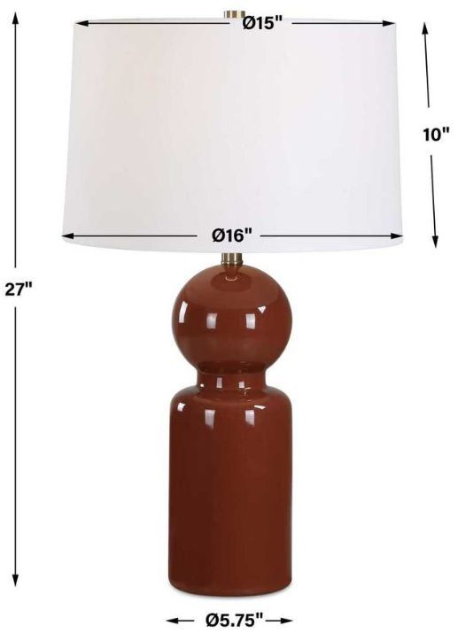 Uttermost® Marco Sienna Glaze Table Lamp-3