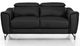 VIG Furniture Divani Casa Danis Black Leather Loveseat-1