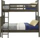 Intercon Tahoe River Rock Youth Twin/Full Bunk Bed-2