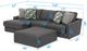 Jackson Furniture Minori 3-Piece Steel Left-Arm Facing Sectional with Ottoman-2