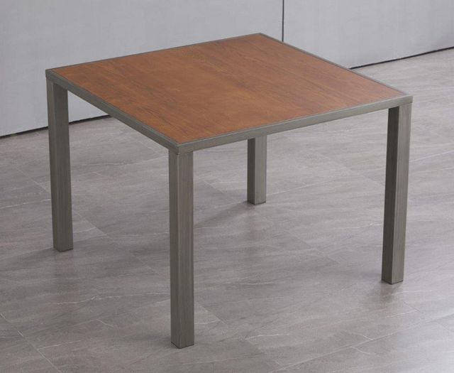 Signature Design by Ashley® Stellany Brown Counter Height Dining Table with Gray Metal Legs-4