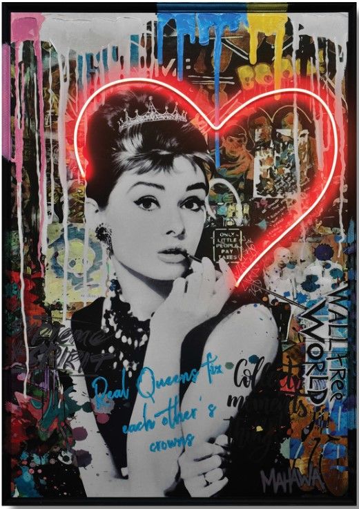 Classy Living Hearts with Iconic Figure Neon Sign-0