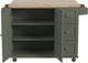 homestyles® Dolly Madison Green Drop Leaf Kitchen Cart-3