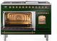 Ilve® Nostalgie II Series 48" Emerald Green Pro Style Dual Fuel Range-3