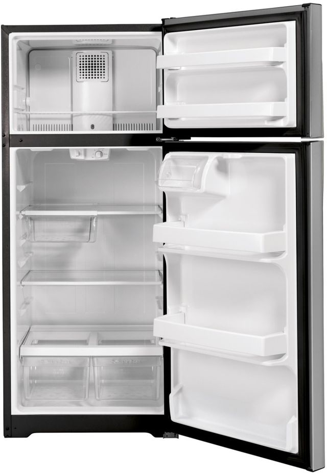 GE® 28" 16.6 Cu. Ft. Stainless Steel Top Freezer Refrigerator-2
