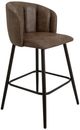 International Furniture Direct Tamesis Brown/Matte Black 30" Barstool-0