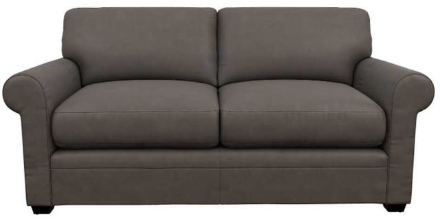 La-Z-Boy® Olson Greystone Leather Apartment-Size Sofa-1