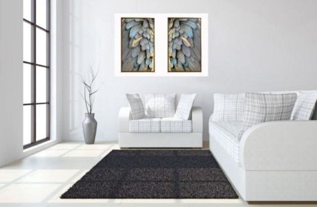 Classy Art 2-Piece Style 4 Hand Painted Textured Wall Art Set-2