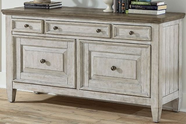 Liberty Furniture Heartland Antique White Complete Desk-1