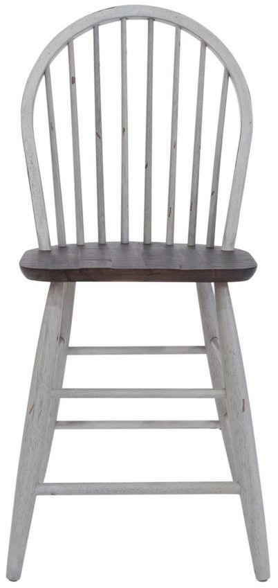 Liberty Furniture Farmhouse Brown/White Counter Chair-2