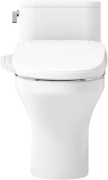 KOHLER® Spacity® White 1-Piece Hidden Cord Compact Elongated Toilet with Skirted Trapway, 1.28 Gpf-1
