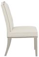Fairfield® Customizable Entree Dining Empire Short Back Side Chair with Sheer Dove Legs and Buttons-2