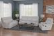 Emerald Home Grayson Gray Manual Swivel Glider Recliner-1