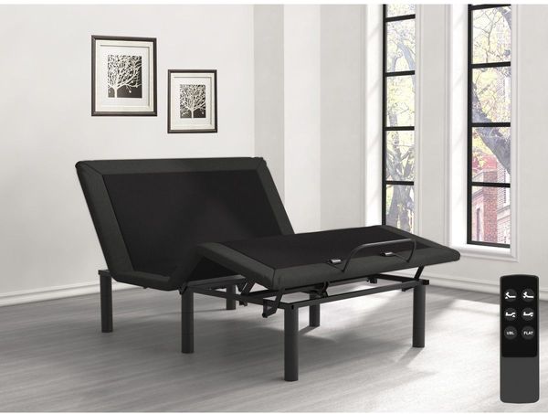 Homelegance Catalvst Black/Dark Gray Twin XL Wireless Adjustable Bed Base