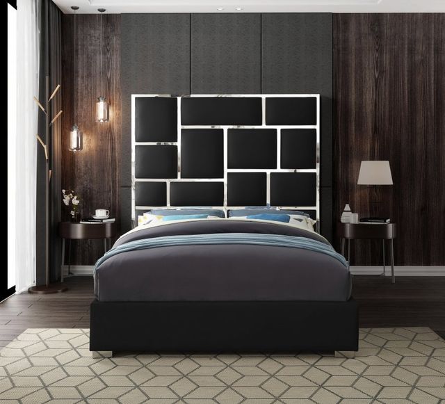 Meridian Furniture Milan Black Queen Bed-2