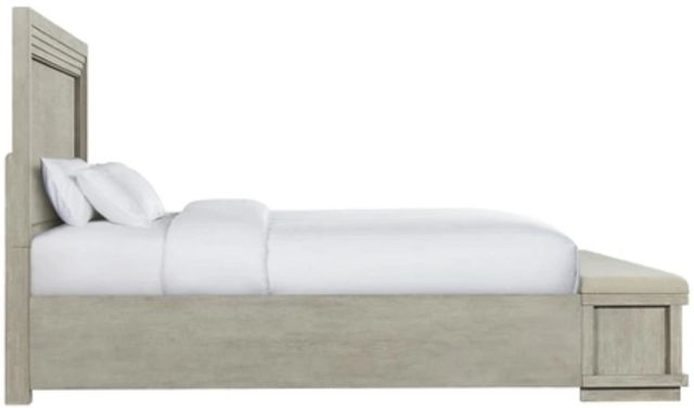 Riverside Furniture Cascade Dovetail California King Illuminated Panel Upholstered Storage Bed-3