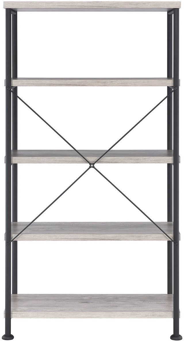 Coaster® Analiese Grey Driftwood Open Bookcase-3
