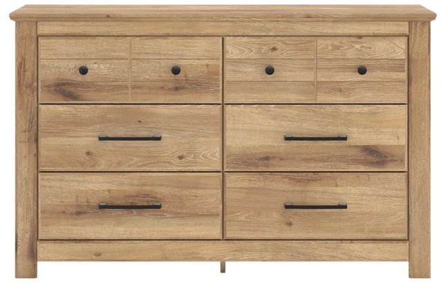 Signature Design by Ashley® Makidern Tan 6-Drawer Dresser-2