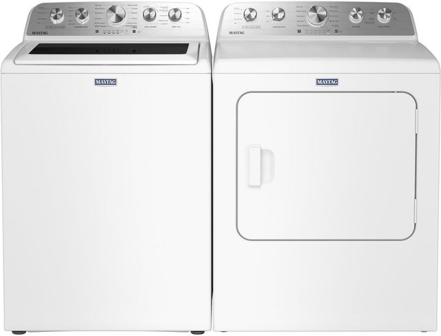 Maytag® White Top Load Washer & Gas Dryer Laundry Pair-0