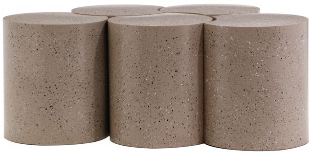 Meridian Furniture Dimple 5-Piece Taupe 18" Modular Nesting Coffee Table Set-1