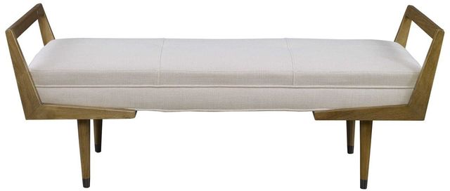 Uttermost® Waylon Ivory Bench-3