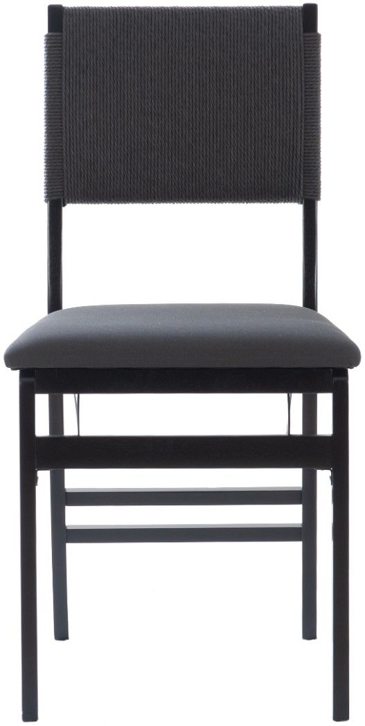 Linon Black 2-Piece Black Folding Dining Chair Set-2