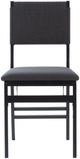 Linon Black 2-Piece Black Folding Dining Chair Set-2