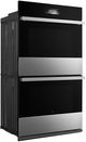 JennAir® NOIR™ 30" Stainless Steel Double Electric Wall Oven with MultiMode® True Convection System-4