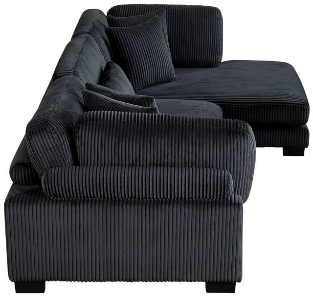 Homelegance® Traverse 3-Piece Black Modular Sectional with Reversible Chaise-2