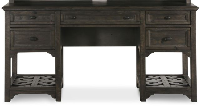 Magnussen Home® Bellamy Peppercorn Desk Base-0