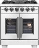 FORNO® Capriasca 30" Stainless Steel Pro Style Gas Range-0