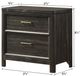 Crown Mark Ethel Brown Nightstand-2
