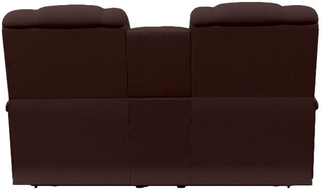 La-Z-Boy® Pinnacle Umber Leather Manual Wall Reclining Loveseat with Console-2