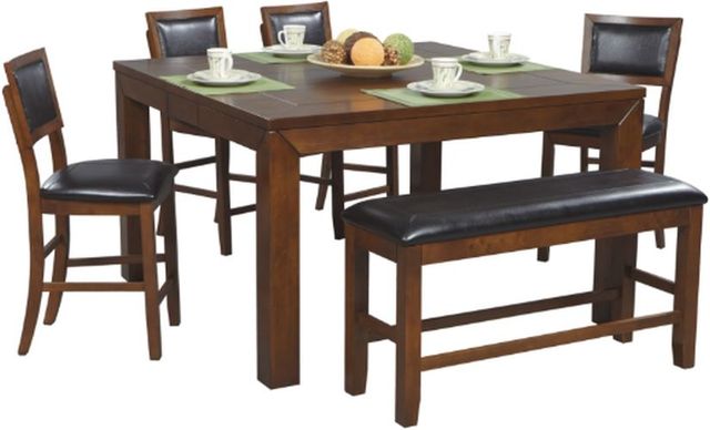 Winners Only® Franklin Black/Rustic Brown Dining Bench-1