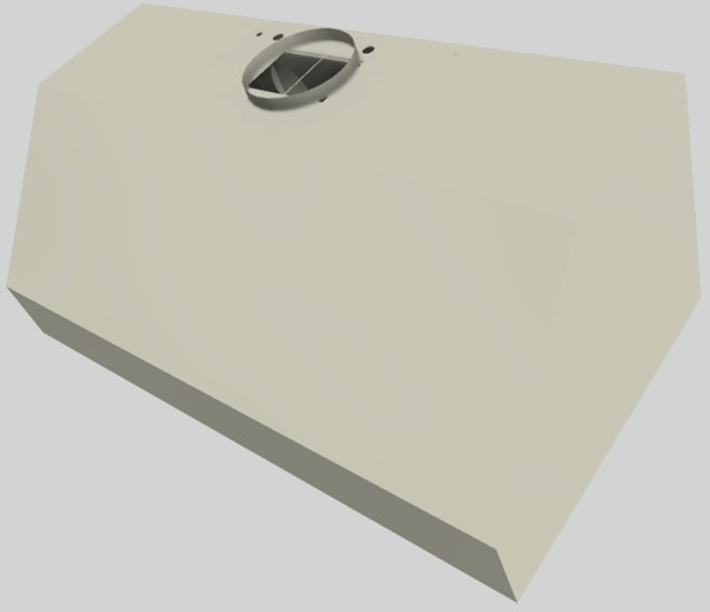 Vent-A-Hood® 48" Biscuit Wall Mounted Range Hood-1