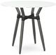 Amisco Customizable Link White Glass 36" Round Counter Height Table-0