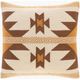 Surya Nobility Dark Brown 18"x18" Toss Pillow with Down Insert-0
