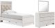 Signature Design by Ashley® Altyra 3-Piece White Twin Panel Bed Set-0