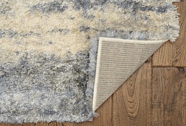 KAS Rugs Merino Blue/Ivory Landscapes 5'x8' Area Rug-2