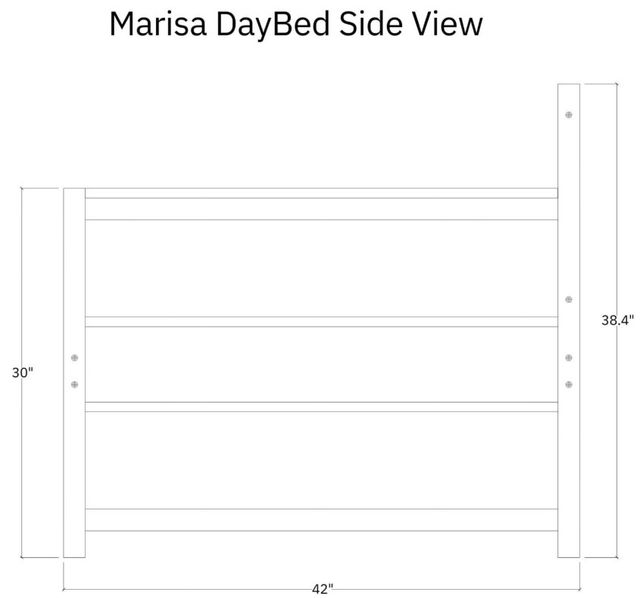 Kodiak Furniture Marisa Weathered Gray Twin Daybed-2