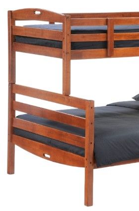 Night & Day Furniture™ Zest Bedroom Sesame Cherry Twin/Full Bunk Bed-2