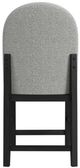 Elements International Portland Black/Gray Counter Stool-4